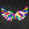 Women Girl Boy Angel Feather Wings Halloween Costume Wedding Party Kid Birthday Gift Decors Photo Prop Stage Show