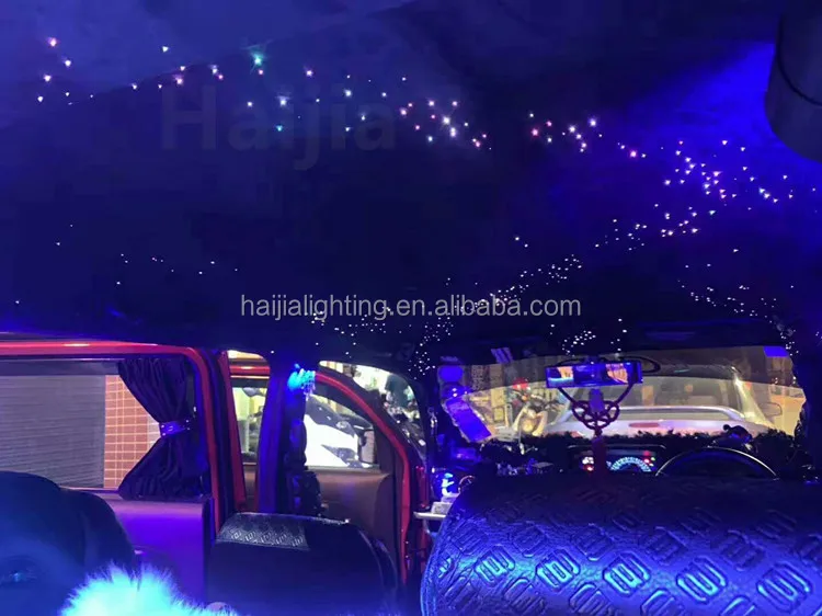 Dc 12v Car Roof Stars Music Control Led Rock Car Fiber Optic Lights Kit