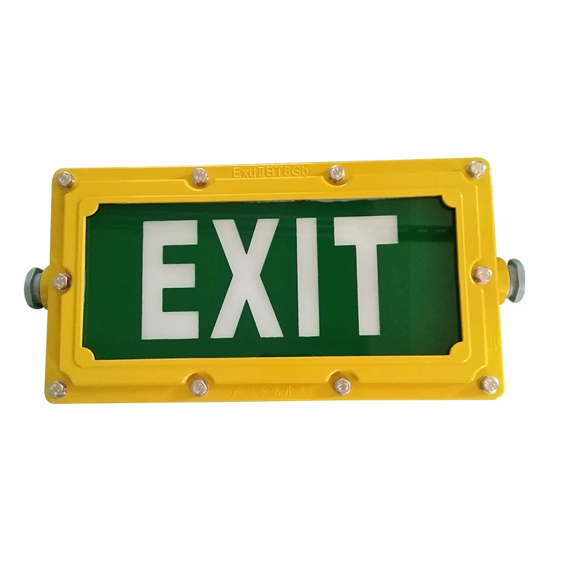 Professional manufacturers wall mount waterproof IP54 custom exit sign light indoor rechargeable emergency led bulb
