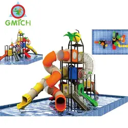 Cheap Customized pool water play equipment water park slides for sale