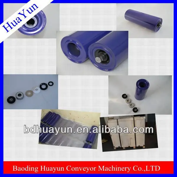 conveyor roller with components