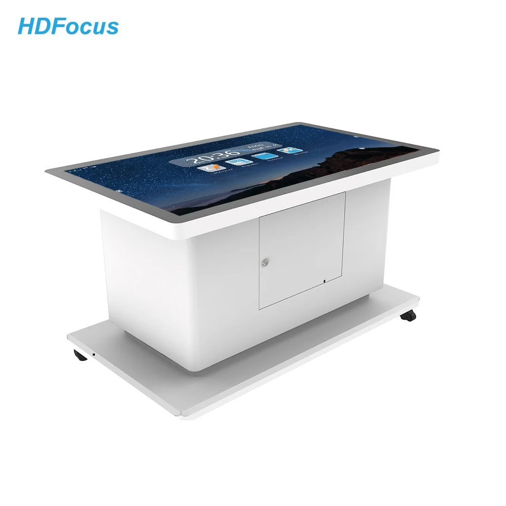 Close-up of capacitive multi-touch surface showing finger contact points and smooth glass texture
