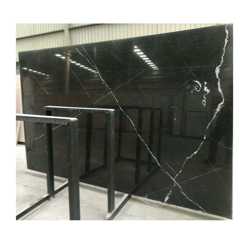 Best Quality Black Marquina Marble Natural Stone Slabs For Countertop
