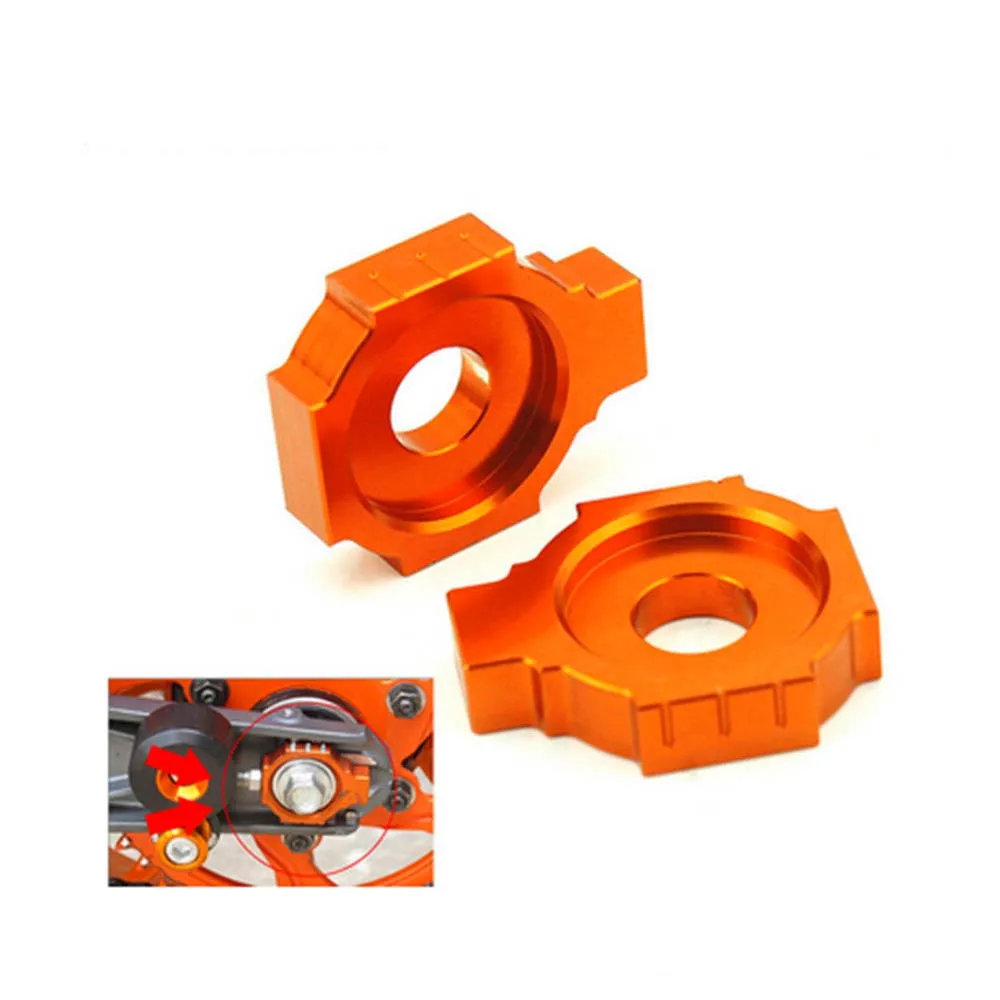 Realzion Motorcycle Cnc Rear Axle Spindle Chain Adjuster Blocks For Ktm