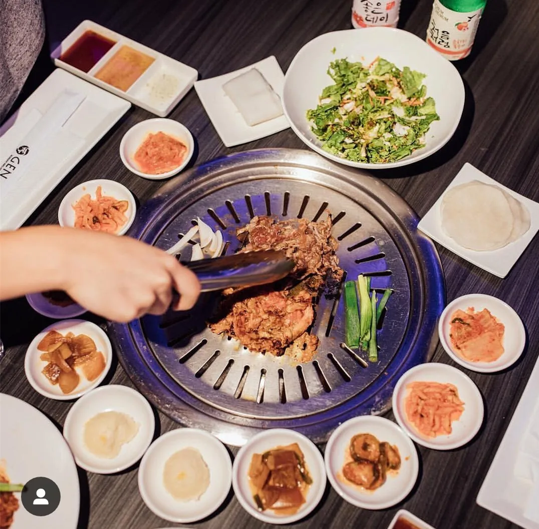 Korean Bbq Stone Grill Plate / Korean BBQ Hot Plate - Round - Korean