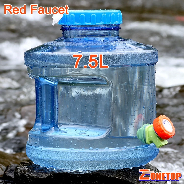 drinking water container with tap