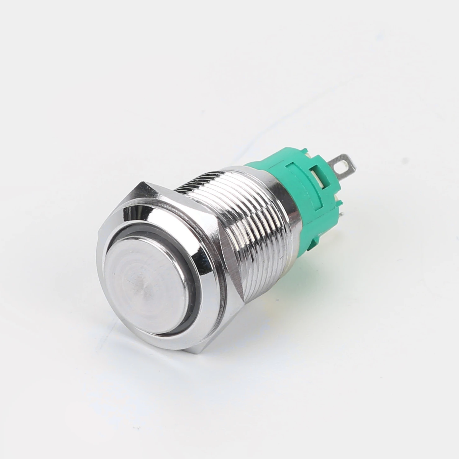 Push Button Switch Ring LED Light Momentary Latching Waterproof 16mm 5/12/24/220
