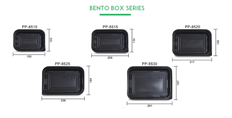 Harvest PP-8510 Disposable PP plastic custom color food box