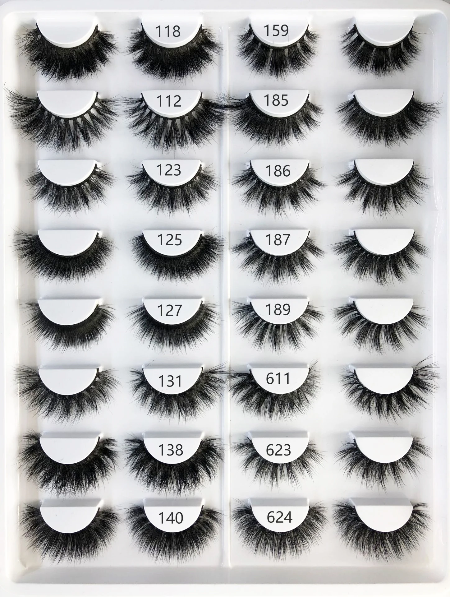 handmade fake eye lashes natural false 3D mink eyelashes