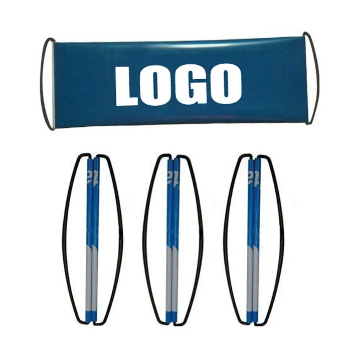 Custom Printing Mini 24*70cm Roll Up Retractable Sports Fan Hand Held
