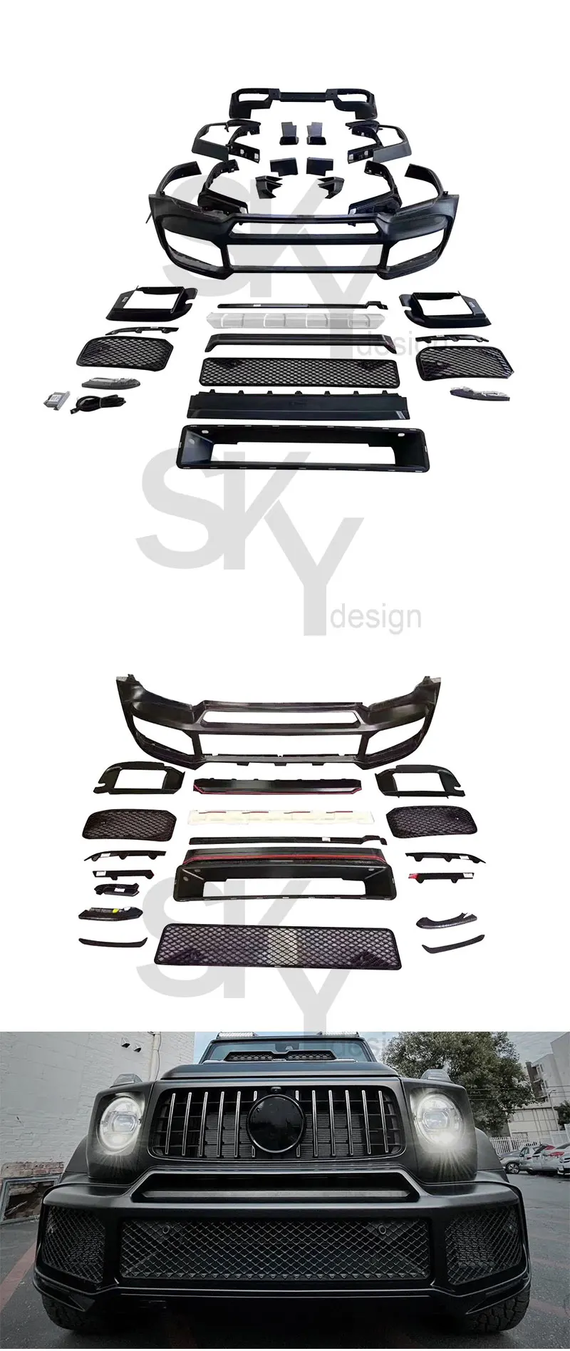 2020 G Class Babus Wide Carbon Fiber Body Kit For W463a W464 G350d G500