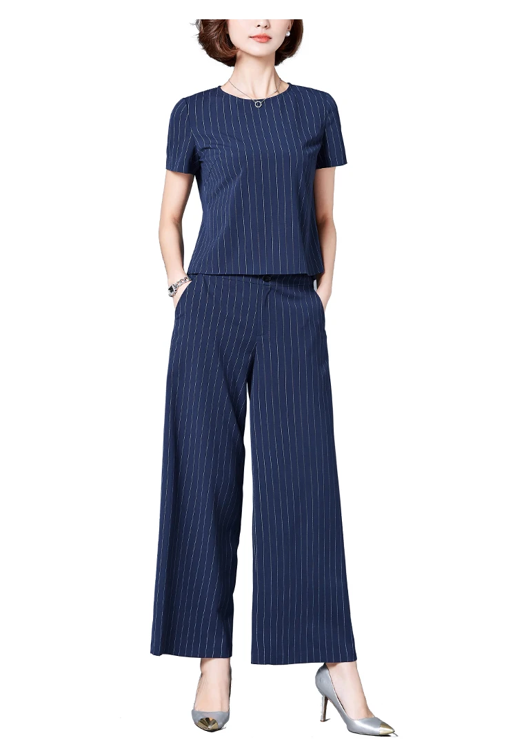 夏季休闲服装条纹适合女士 - buy women skirt suit,suits set for