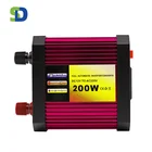 中国サプライヤーインテリジェントミニ車の充電器 DC 12V AC 220V 200 ワットプラグ車の電源インバータ USB 充電器とグローバルソケット