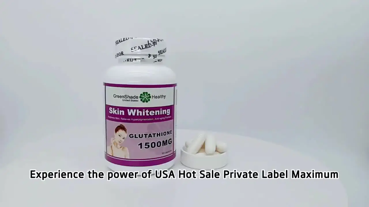 1500mg Super Antioxidant Glutathione Softgel Capsules Private Label OEM/ODM  Herbal Supplements for Adult Skin Whitening Fades