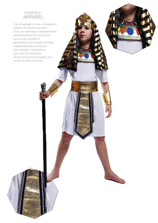 hot sale kid s egyptian pharaoh costume halloween party carnival clothing cosplay egyptian costumes buy cosplay costume for kids egyptian costumes egyptian pharaoh costume product on alibaba com
