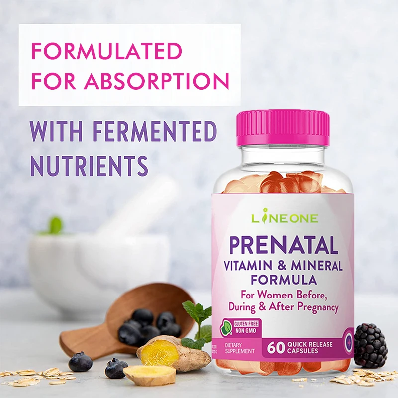 Private Label Fertility Supplements Prenatal Vitamin Fertility Gummies To Support Conception supplier