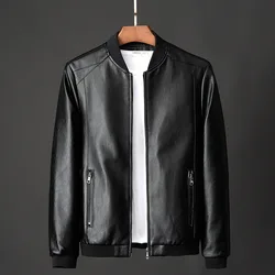 2021 fashion Casual Motorcycle Warm coat suede winter men leather jackets plus size men