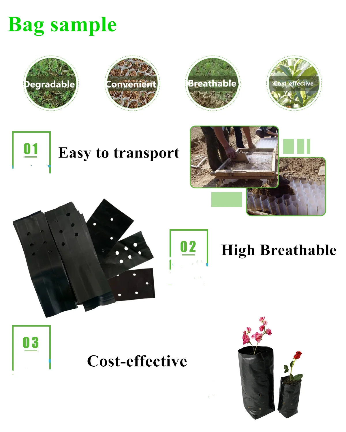 Black Hydroponic Root Plastic Garden Planting Grow Bag Making Machine