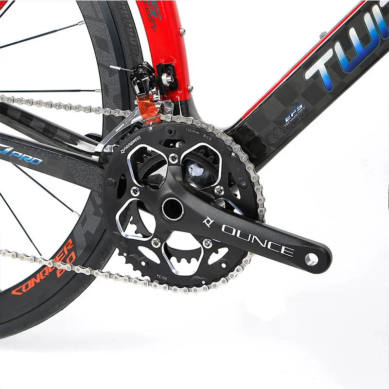 700C Carbon Fiber Gravel Bike Fork – QR 9mm, Disc Brake, 1 1/8" Straight/Tapered, Fits 55mm Tires, ~421g