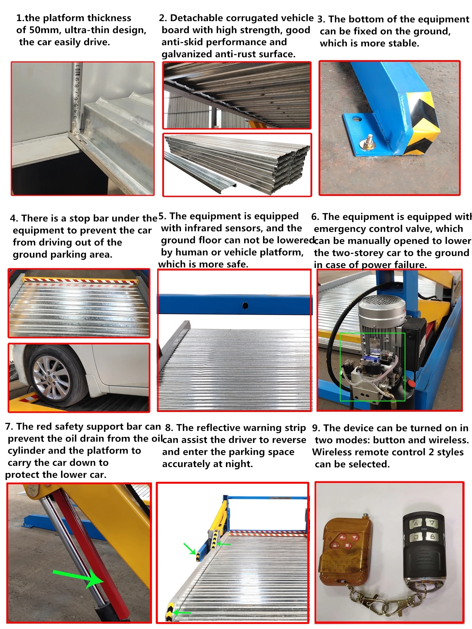 2 post free standing car lift car lift manual operation