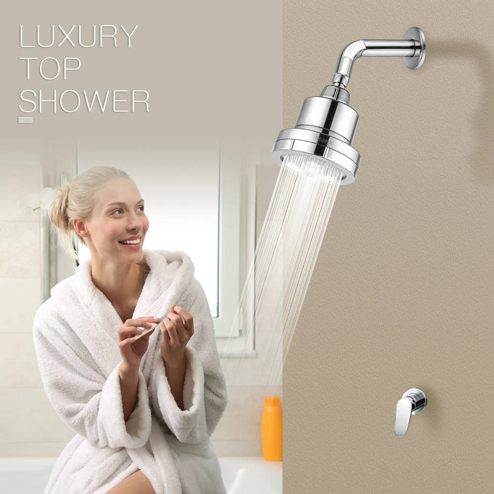 Luxury High Quality Control 15 Stage Shower Filter Black Shower Head