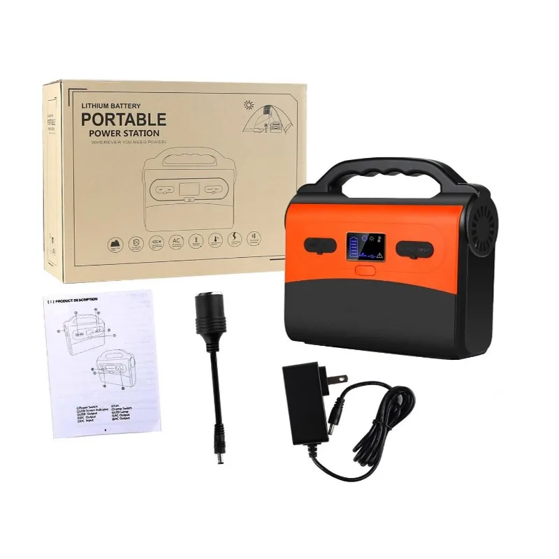 Portable power station 150W 39000mAH power bank solar power supply 110V battery home applances outdoor emergency - ANKUX.COM