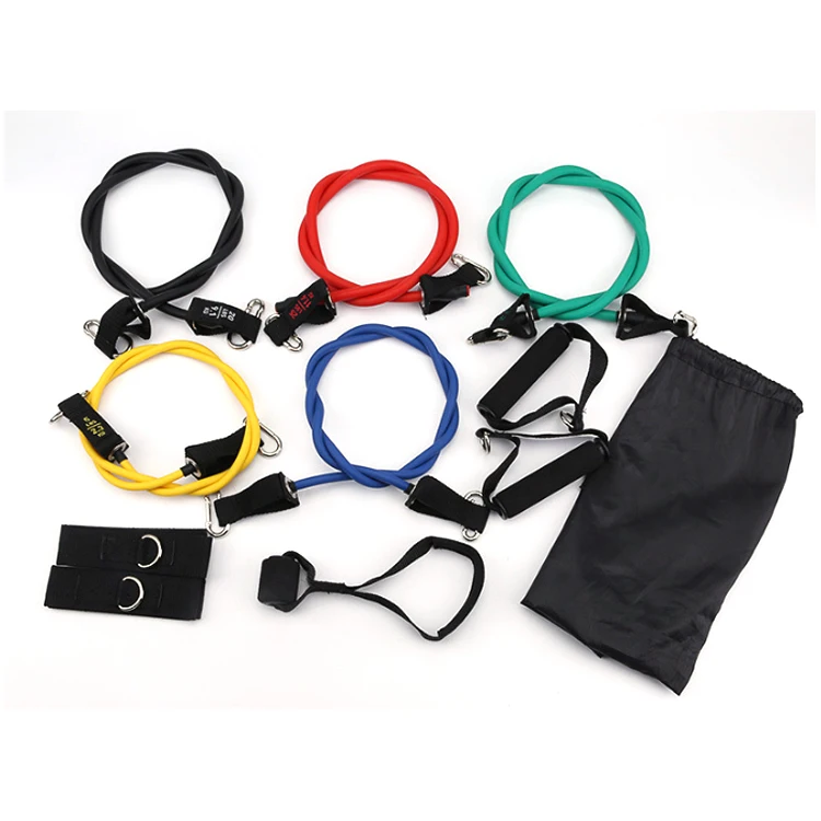 11 Pcs Resistance Bands Set Exercise Bands Set For Resistance Training