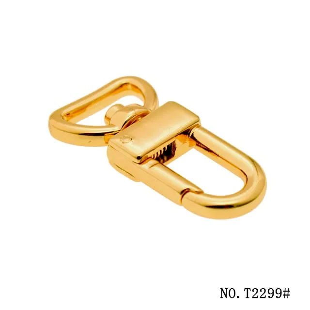 Tanai New Design Metal D Ring 11mm 14mm Small Swivel Hook For Handbag