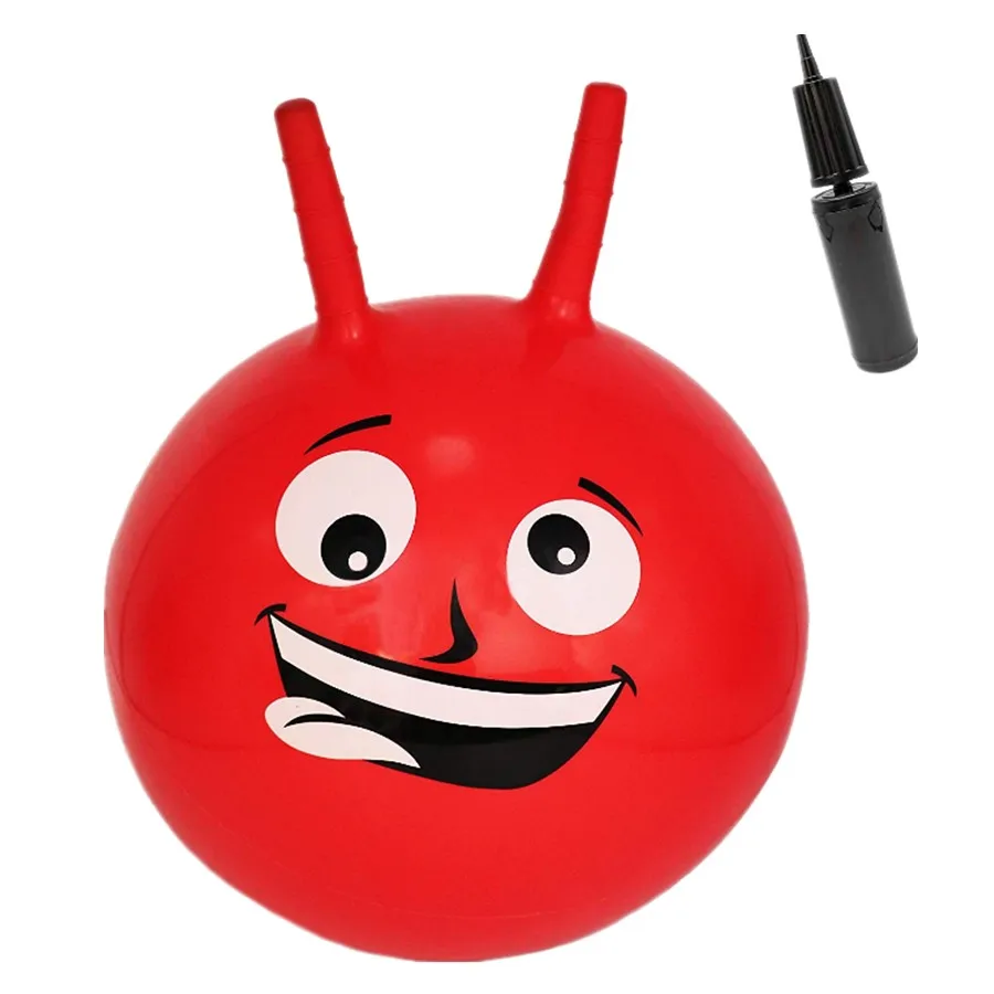 hote sale plastic hopper jumping ball with handle