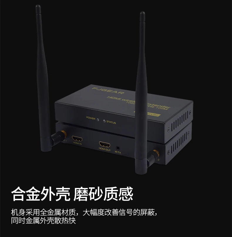 Fjgear 1080p 100m Wireless Hd Video/audio Transmission Extender ...