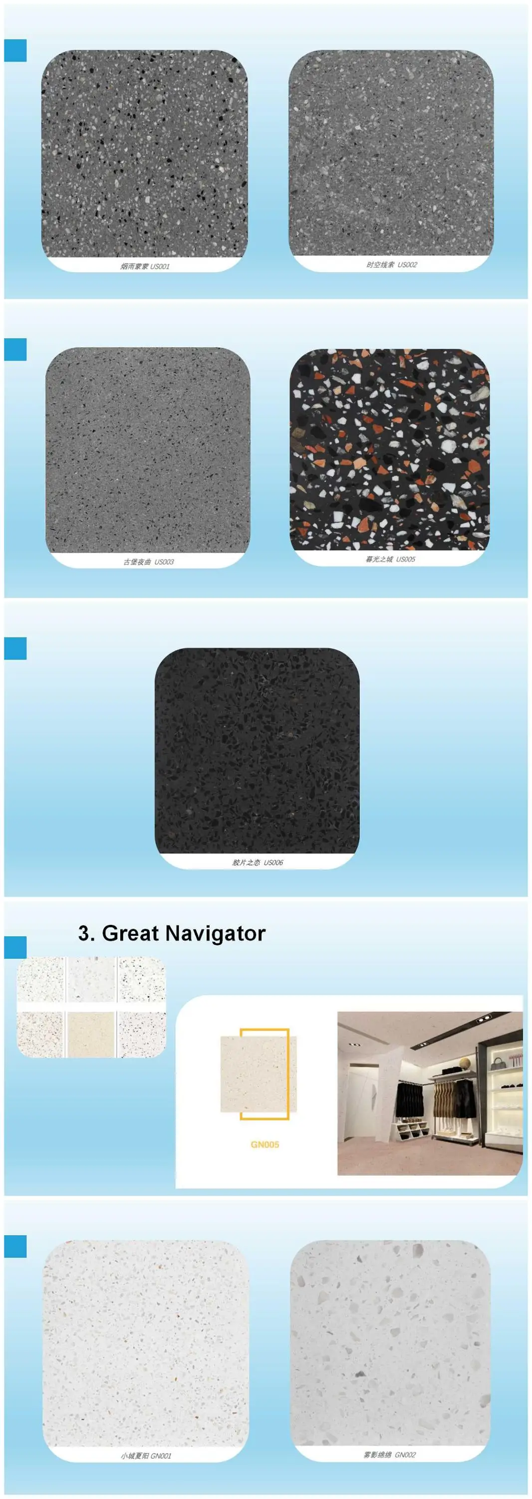 Blue Terrazzo Slabs Suppliers and Manufacturers China - Cheap Price ...