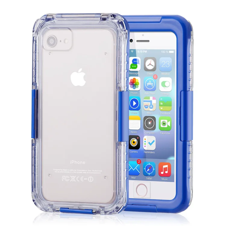 For iPhone 6 7 8 Waterproof phone case ip68 shockproof dustproof snowproof ultra slim case