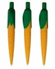 Custom corn shaped plastic ballpoint pen