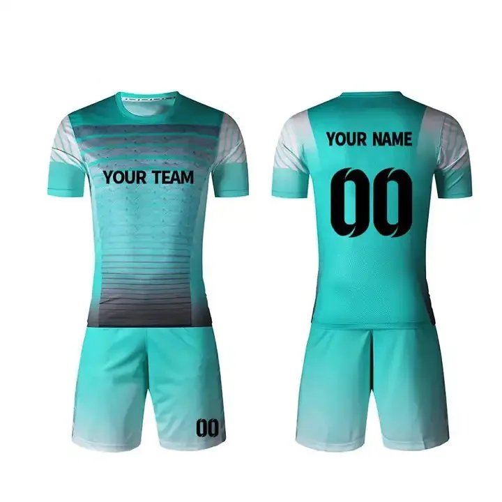 Full Sublimation Custom Breathable Football Jerseys Printing Soccer