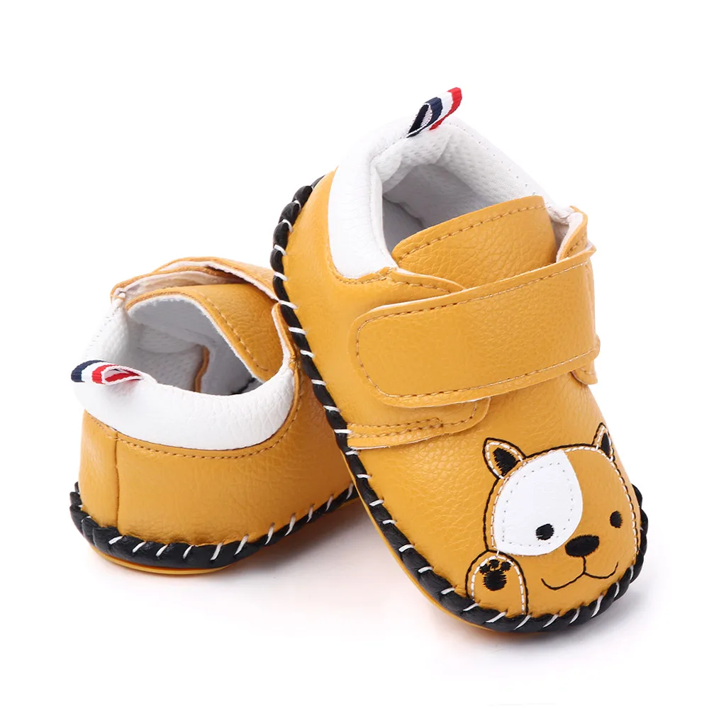 Lovely Animal Design Baby Shoes Boy Girl Rubber Sole Kids Casual Walking Shoes manufacture
