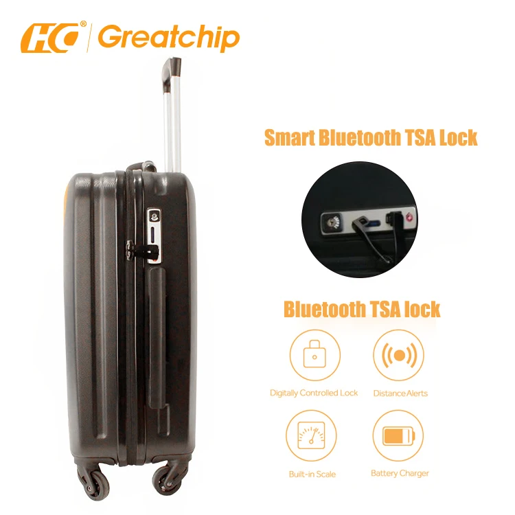 cabin suitcase with charger