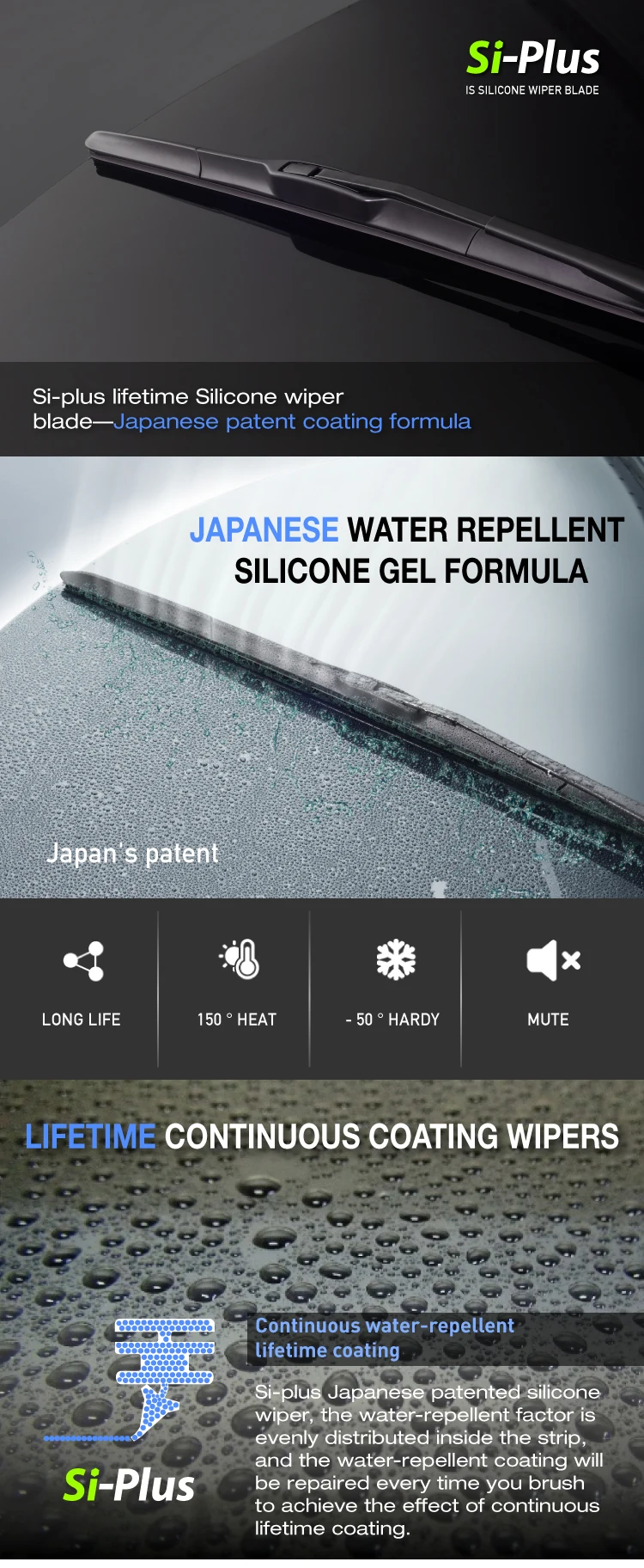 Best Selling Silicone Windshield Wiper Blades Japanese Wiper Blade