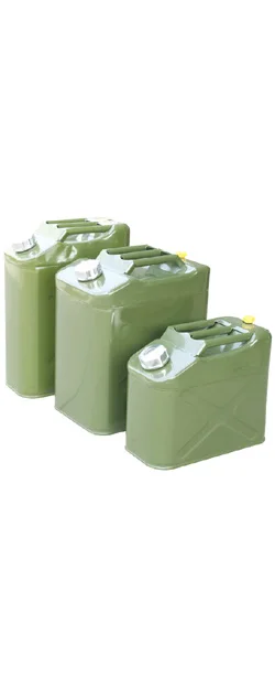 2x metal jerrycan kraftstoffkanister diesel tanques verde oliva 20 L 