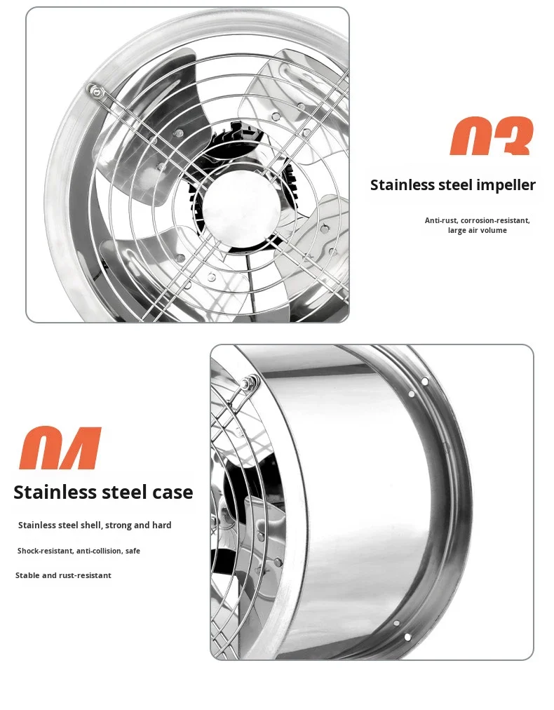 Axial Flow Fan, SUS304, Stainless, Steel, Waterproof - detail 24