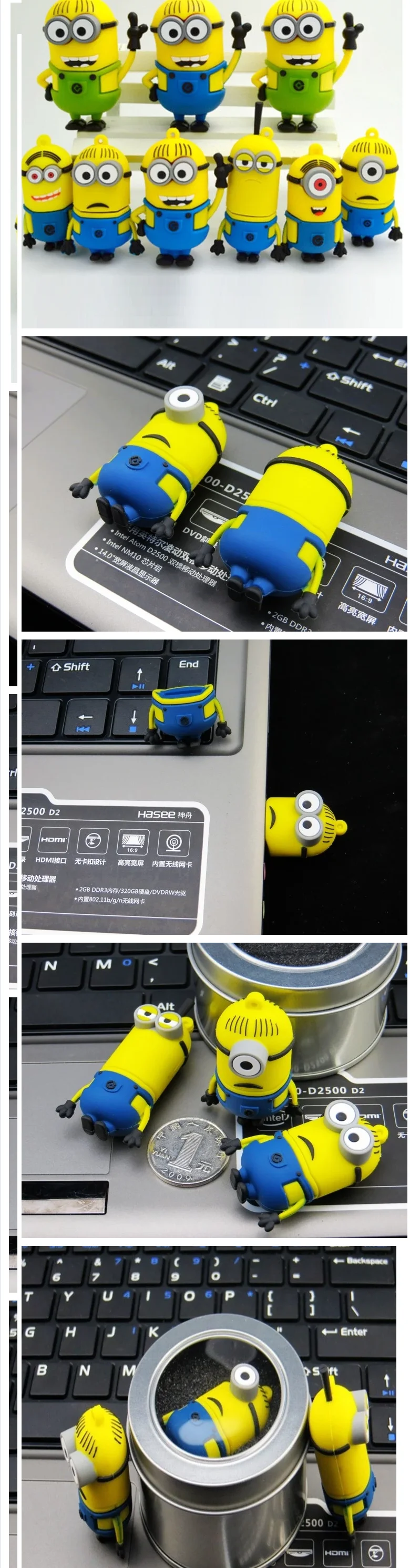 minions cartoon characters usb flash drives for promotion gift - ANKUX.COM