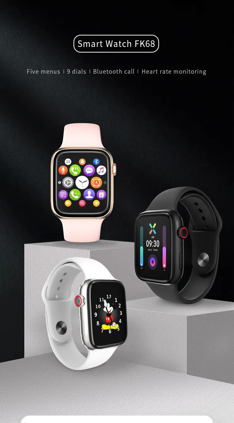 Good Supplier Fk68 Smart Watch Touchscreen Bt Call Remote Capture Heart  Rate Blood Pressure Sleep Monitoring Watches - Buy Fk68 Smart Watch,Sleep  Monitoring Watches,Reloj Inteligente Product on Alibaba.com