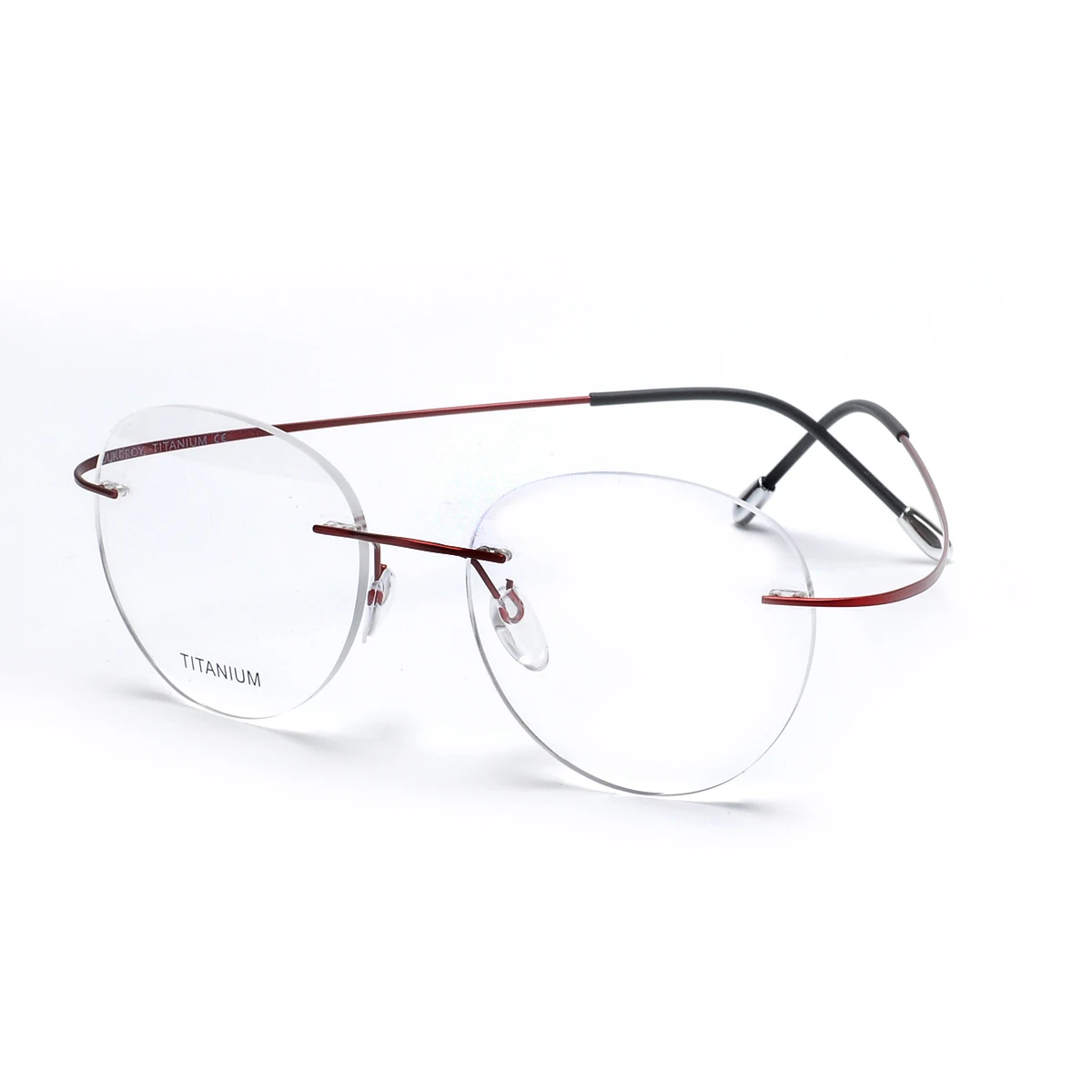 Mens Pure Titanium Rimless Glasses Frames Myopia Optical Frame Ultra