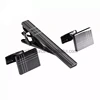 2019 hot new custom design promotional gift cufflinks set and tie clip set