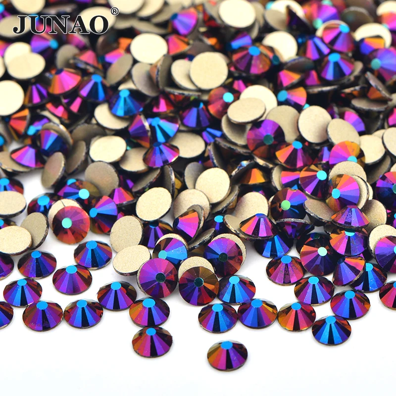 

ss6 ss8 ss10 ss16 ss20 ss30 Colorful Purple AB Crystal Strass Non Hotfix Glass Stones Wholesale Flatback Crystal Rhinestones