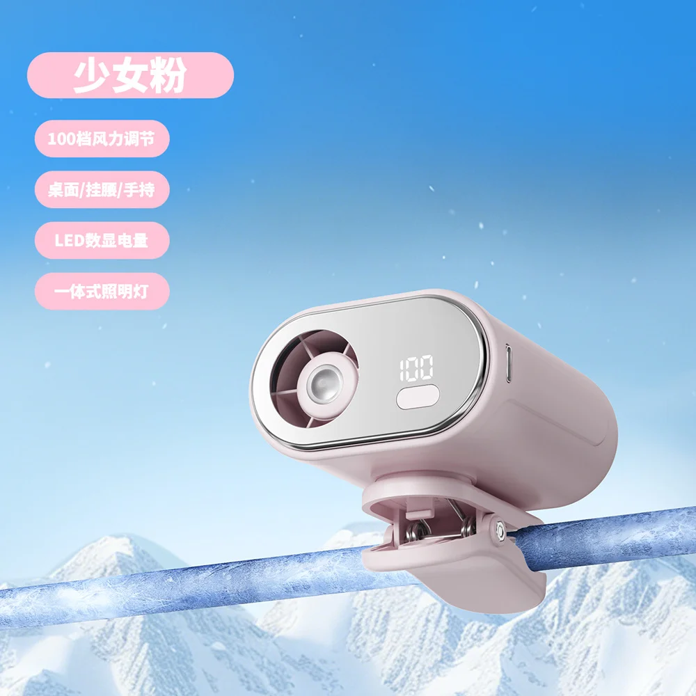 Waist Clip Mini Fan, LED, Portable - detail 2
