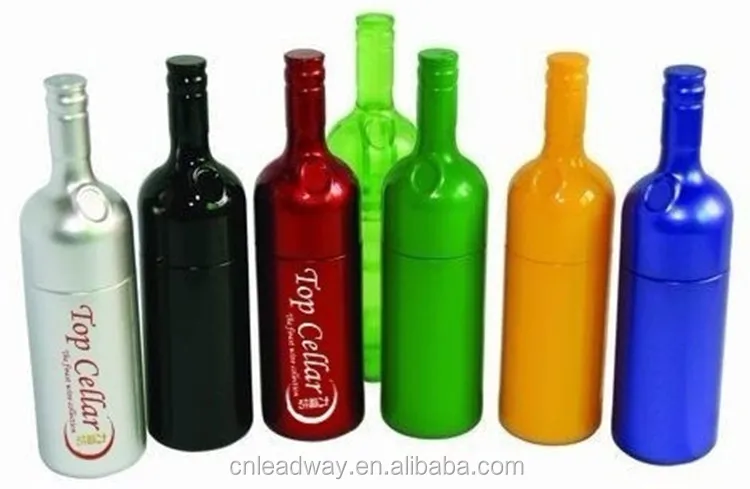 Plastic wine bottle shaped promotional gift Usb 2.0 Flash Drive - ANKUX.COM