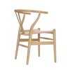 RTS Wishbone Chair Y Chair Solid Wood Dining Chairs Rattan Armchair ash wood Hans Wagner/ Danish /Professional factory