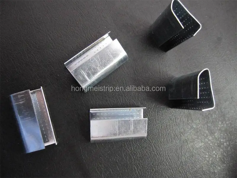 Hot dipped Galvanized steel metal strapping Clip serrated  pet strapping Seals