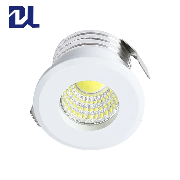 Hot sale high brightness anti glare indoor 3w aluminum PC round cob led spot light