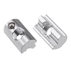 Alu 6061 And Ss304 Sliver Polished 8 Slot T Nut With Loaded Ball Nut And Nipple Slot Nut M8